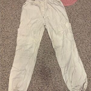 Women's Casual Cream Joggers